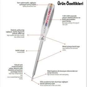 Resim Izeltaş Master Elektirik Kontrol Kalemi ( Düz Uçlu 190MM) Yeni Model 