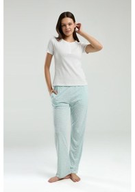Resim Pierre Cardin Kadın Krem Pijama Takımı Pc8989-s-v1 Krem 