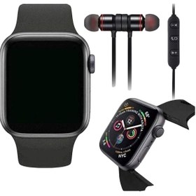 Resim pazariz T500 Akıllı Saat Smart Watch Türkçe Menülü Mıknatıslı Mikrofonlu Bluetooth Kulaklık Boyundan 