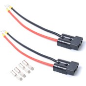 Resim 2 Adet Pil Hızlı Bağlantı 50a Çift Pil Karavan Römork Güneş Kamyonu 25cm Uzatma Kabloları İle 