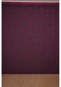 Resim Örümcek Model Mor Renk İp Perde Hazır Düğmeleri Dikilmiş İp Perde 300 270 Cm Mor 