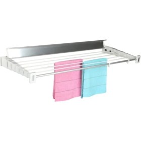 Resim UltraNova 100 Cm Teleskopik Alüminyum Çamaşır Askısı Gri Renk 