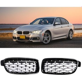 Resim Bmw F30 2012-2018 Krom Daimond Ön Panjur Ön Böbrek 