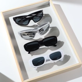 Resim 4 Parça Erkekler İçin Trend Karışık Tarz Moda Gözlük Seti 