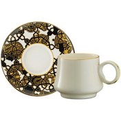 Resim Sandro Moreno 1453 Burçlar Yüzük Gold 12 Parça 6 Kişilik Kahve Fincan Takımı 90 ml 