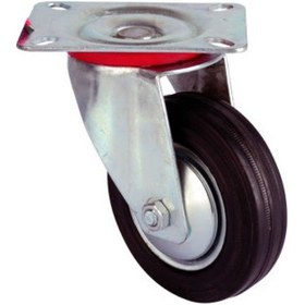 Resim Servis Tekeri - Tablalı Siyah Döner - Çap 150 Mm Çok Renkli 