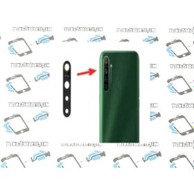 Resim Oppo Realme Uyumlu 5I Arka Kamera Camı Lens Yapışkanlı 