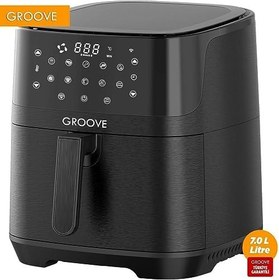 Resim Groove Max XXL 7L 1800W WiFi Smart Airfryer Air Fryer Yağsız Sıcak Hava Fritözü Siyah 