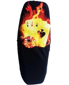 Resim 3d Üniversal Koltuk Kılıfı Alev Çok Renkli 