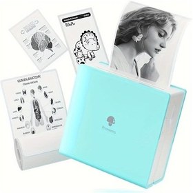 Resim Motion003 Phomemo M02 Yeşil Mini Anlık Fotoğraf Yazıcısı 300 Dpı Kablosuz Taşınabilir Cep Yazıcısı Yeşil 