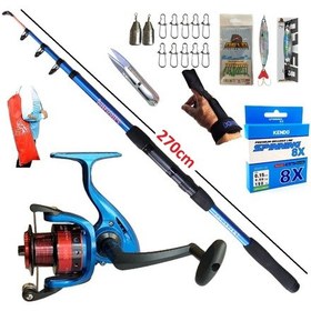 Resim Piranha Travel 270cm 50-150gr Oslo 3000 Tele Spin Olta Takımı Seti 