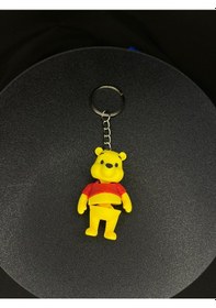 Resim Winnie The Pooh Anahtarlık 3 Adet Çok Renkli 