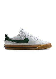Resim Nike Court Legacy Psv Leather Kids Sneaker Hakiki Deri Günlük Çocuk Spor Ayakkabı Beyaz Beyaz 