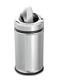 Resim Pratik Kapaklı Paslanmaz Çöp Kovası 8 Lt Ft495 