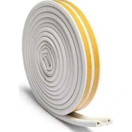 Resim Pass 3x2 Metre Kapı Pencere İzolasyon Bandı Fitili D Tip Kauçuk Bant 