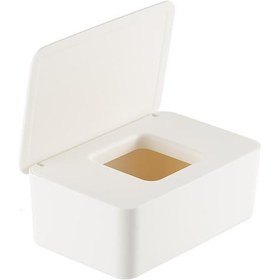 Resim Springsun Bebe Islak Mendil Kutusu, Taşınabilir Toz Koruyucu Ve Nemli Tutucu Depolama Kutusu 