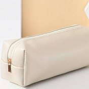 Resim Modaya uygun ve basit seyahat için taşınabilir makyaj fırça çantası 