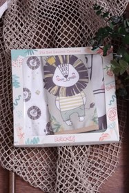 Resim Bebechi Lumi Lamb 3'lü Bebek Mama Önlüğü Seti - %100 Pamuklu, Yumuşak Dokulu, Sıvı Emici Çıtçıtlı Bebek Önlü 