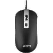Resim Lenovo M104 1600DPI Kaymaz Kauçuk Tasarım Siyah Mouse 