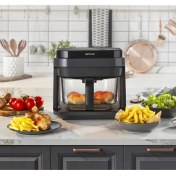 Resim 5 Litre Cam Air Fryer Siyah, Sağlıklı ve Pratik Pişirme Cihazı 