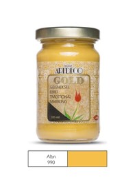 Resim Artdeco Gold Geleneksel Ebru Boyası 105Ml - 990 Altın 