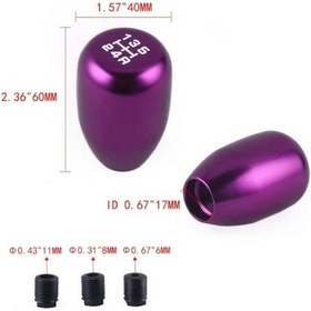 Resim Metal Vites Topuzu Aparatlı Üniversal Alüminyum Mor GLZ03702415 