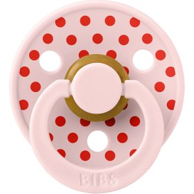 Resim Bibs Studio Colour Polka Small Kauçuk Emzik -Blossom Candy Apple - 6+ Ay 