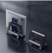 Resim Oatsbasf 03671 Çok İşlevli Bilgisayar Tablet Cep Telefonu Saklama Aparatı, Renk: Basit Versiyon Siyah Siyah 