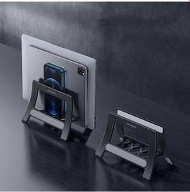 Resim Oatsbasf 03671 Çok İşlevli Bilgisayar Tablet Cep Telefonu Saklama Aparatı, Renk: Basit Versiyon Siyah Siyah 