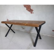 Resim deryawood Kahverengi Masif Ahşap Yemek Masası 140 cm X 85 cm 