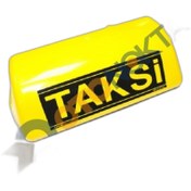 Resim Otolaria Taksı Levhası Camı Sarı Yazılı 