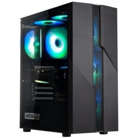 Resim BitFenix C20 Black 600W White PSU 4x120mm FRGB Fan ATX Temperli Cam Siyah Gaming (Oyuncu) Kasa 