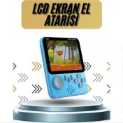 Resim 3.5 Inç Mini Atari Taşınabilir Oyun Konsolu 666 Adet Retro Oyun 