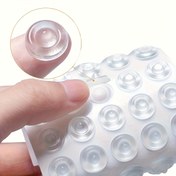 Resim 25 adet/50 adet/100 adet Anti-Çarpışma Pedleri, Matkap Gerektirmeyen Yapıştırıcı Kurulum, Dolap Kapıları, Kollar ve Kaymaz Tutuşlar için Mükemmel - Çizikleri Önler ve Gürültüyü Azaltır, Dayanıklı ve Kullanımı Kolay 