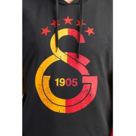Resim Galatasaray Orijinal 5 Yıldız Logolu Kapüşonlu Sweat 