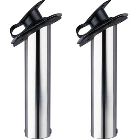 Resim VintageVo Balıkçı Çubuk Tutucu Paslanmaz Çelik Gömülü Balıkçı Çubuk Tutucu Deniz Tekne Aksesuarları, 30 Derece, 2 Pcs (Yurt Dışından) 