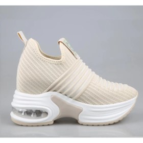 Resim Guja 24Y300-8 Dolgu Topuk Bej Kadın Sneakers 