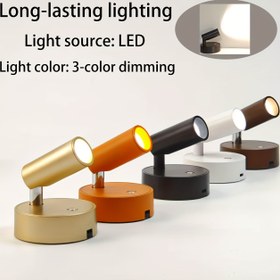 Resim İskandinav minimalist duvar lambası, dokunmatik karartma, yatak odası duvar lambası, yaratıcı atmosfer ışığı, üç renk sıcaklık ayarı, araç gerektirmeyen kurulum, oturma odası dekoratif aydınlatmaları için uygun, koridor dekoratif aydınlatmaları, yemek atmosferi ışıkları, tatil hediyeleri 