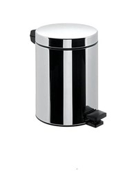 Resim Serel Paslanmaz Krom Pedallı Çöp Kovası 12 Lt 140107007t2 Metal 