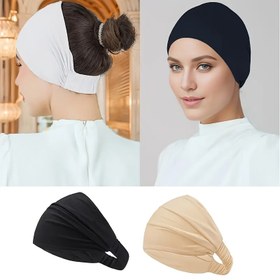 Resim 1/2/4 adet Şık Beyaz Hijab Müslüman Kadınlar İçin - Hafif, Nefes Alabilen Polyester, Rahat Uygunluk, Günlük Giyim ve Özel Günler İçin Mükemmel, Her Gün Hijab | Minimalist Hijab | Polyester Hijab 