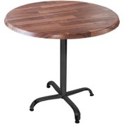 Resim Bey Mobilya 520892181 Indigo Werzalit Yuvarlak Mutfak Masası 90 CM Çap Esb - Siyah 