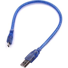 Resim 30cm Micro Usb Kablo Mavi 