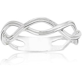 Resim Trabzon Örgü 925 Ayar Taşsız Altın Modern Tasarım Eklem Yüzüğü-92 - 538370498 