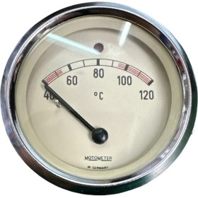 Resim Gcstore Motometer Civalı Hararet Saati 2mt 60MM Orijinal Alman Malı Eski Üretim (40°C-120°C Ikazl) Germany 