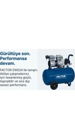 Resim Factor Hava Komprasörü 24 Lt Sessiz EWS24 
