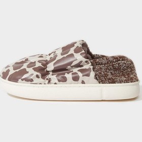 Resim Defacto Kadın Desenli Düz Taban Panduf F1617ax25wnbn340 Kahve-bn340 