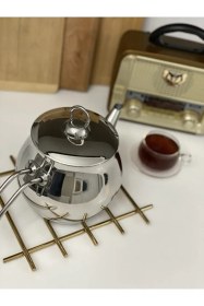 Resim Küre 1.50 Lt Paslanmaz Çelik Bitki Çayı Demliği Çelik 