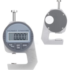 Resim Tenfowee 0-12.7mm Lcd Ekranlı Dijital Kalınlık Ölçer: Hızlı Ölçüm, İnç/mm Otomatik Değişim, Kağıt-boru-lefen Kullanımı Pil Dahil Değil, Yeni/eski Tip Rastgele Gönderilir 