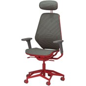 Resim IKEA oyuncu sandalyesi, gri-kırmızı 