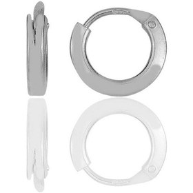 Resim Söğütlü Silver Gümüş 10 Mm Halka Küpe Tragus Piercing Helix Kıkırdak Küpesi 